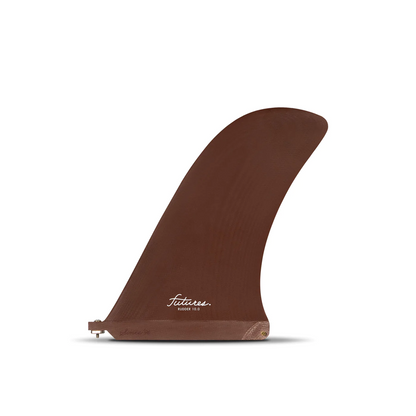 FUTURES RUDDER FIBREGLASS 10" SINGLE - BURGUNDY