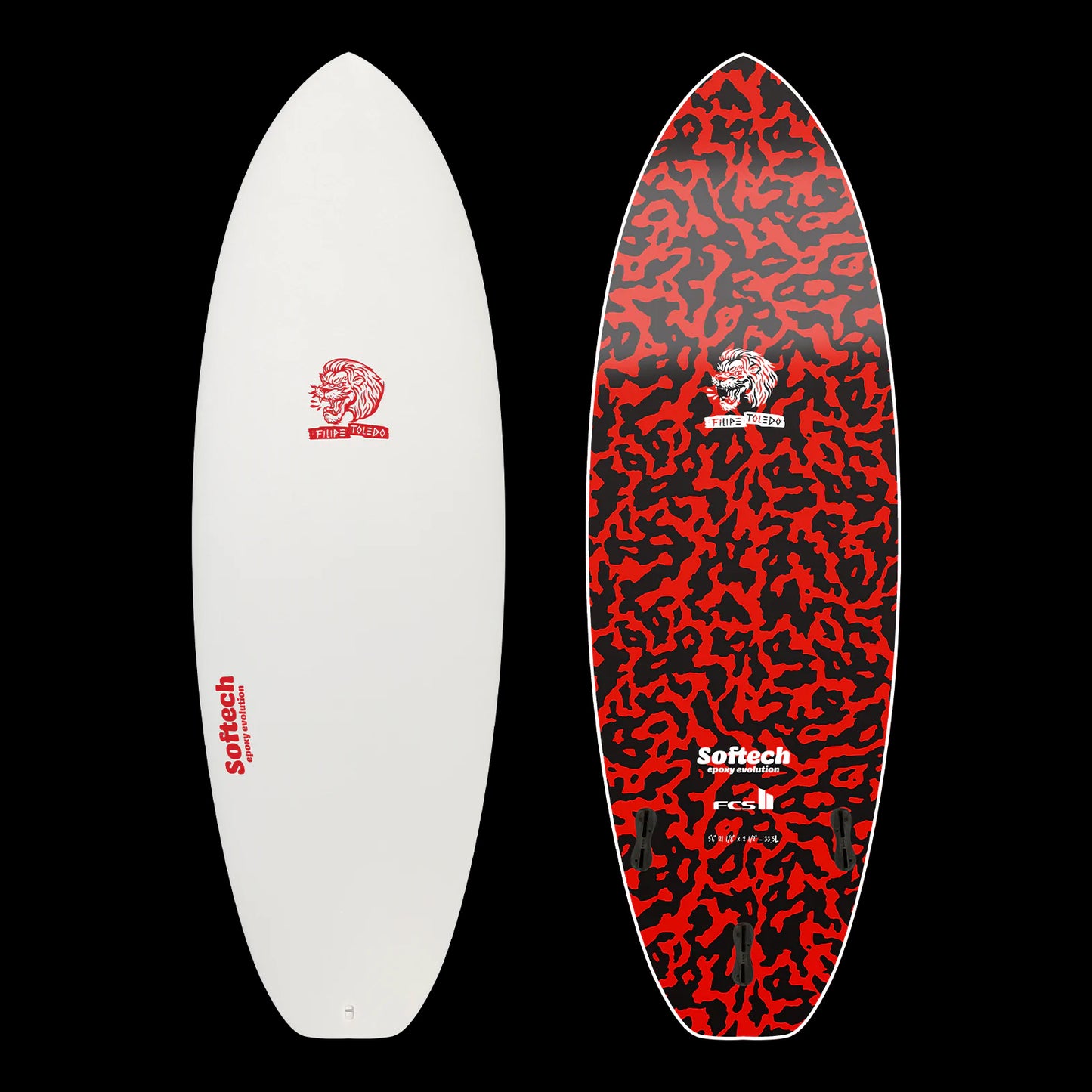 SOFTECH FILIPE TOLEDO 5'6" BLACK BLOOD