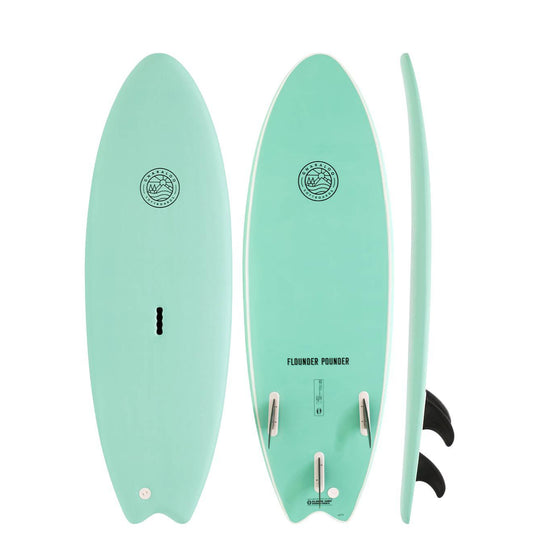 GNARALOO FLOUNDER POUNDER SOFTBOARD 6'6" 59L
